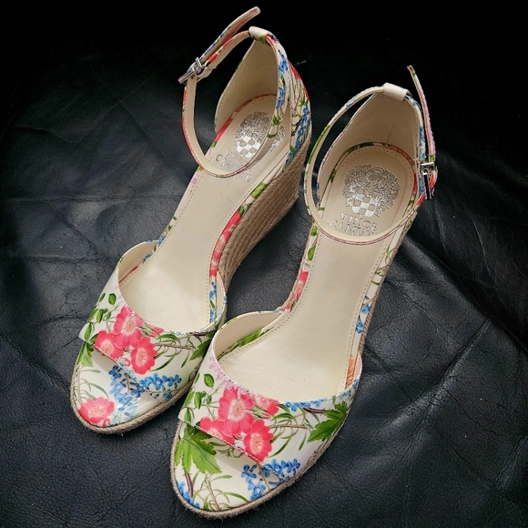 Vince Camuto Floret  Garden Felyn Espadrille Sz 10 US Wedge Sandal Shoe NWOB - Picture 2 of 9